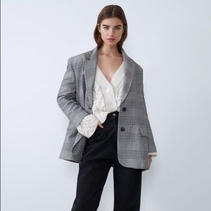Zara Plaid Blazer